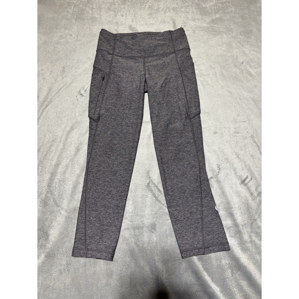 Lululemon Women Size 4 Gray Run On Crop W6AL2S